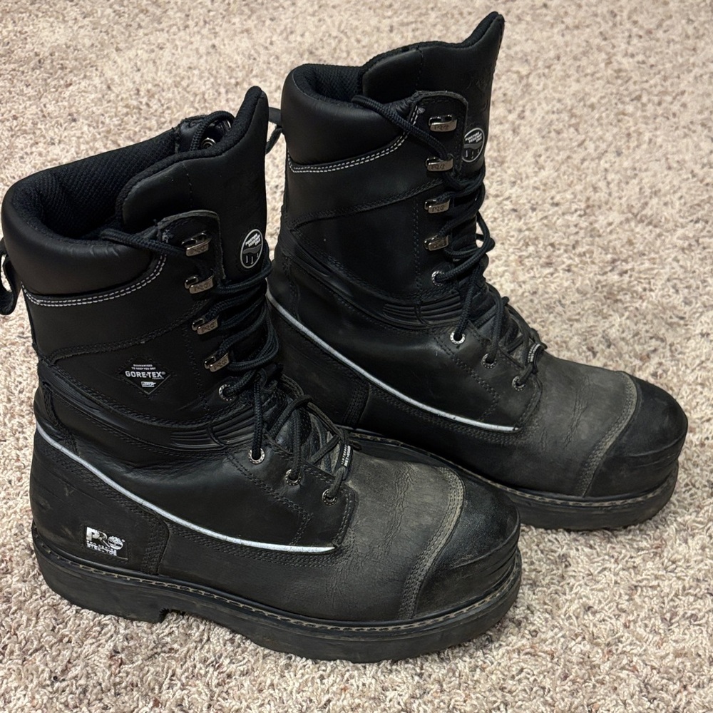 Timberland PRO Black Leather Work Boots
